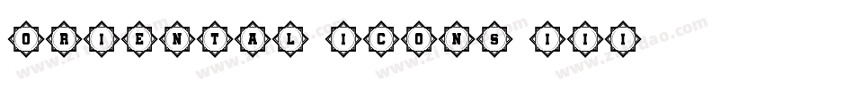 Oriental Icons III字体转换